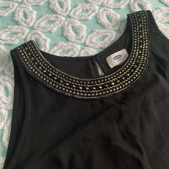 Old Navy embroidered black A Line dress - Picture 5 of 6